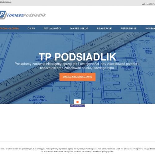 Warszawa - uszczelnianie przecieków wody