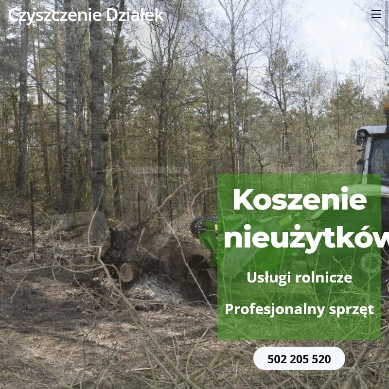 Czyszczenie działek Warszawa