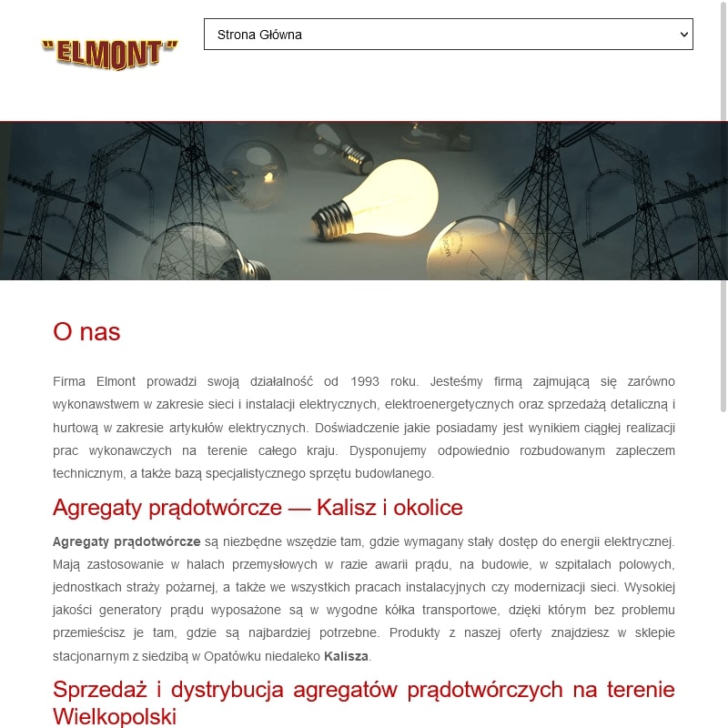 Agregaty prądotwórcze małej mocy - Sieradz