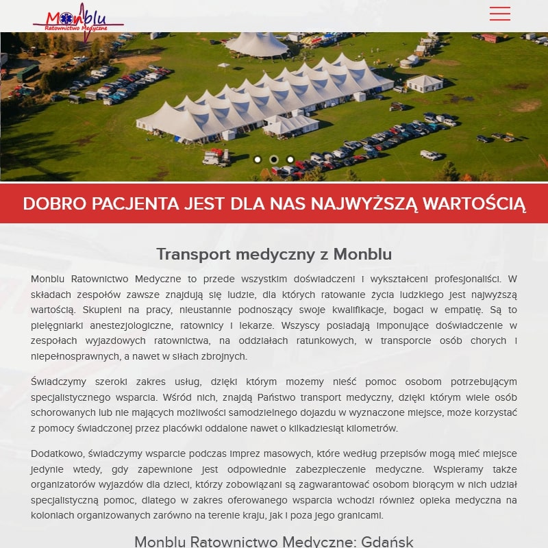 Karetka przewozowa w Gdyni