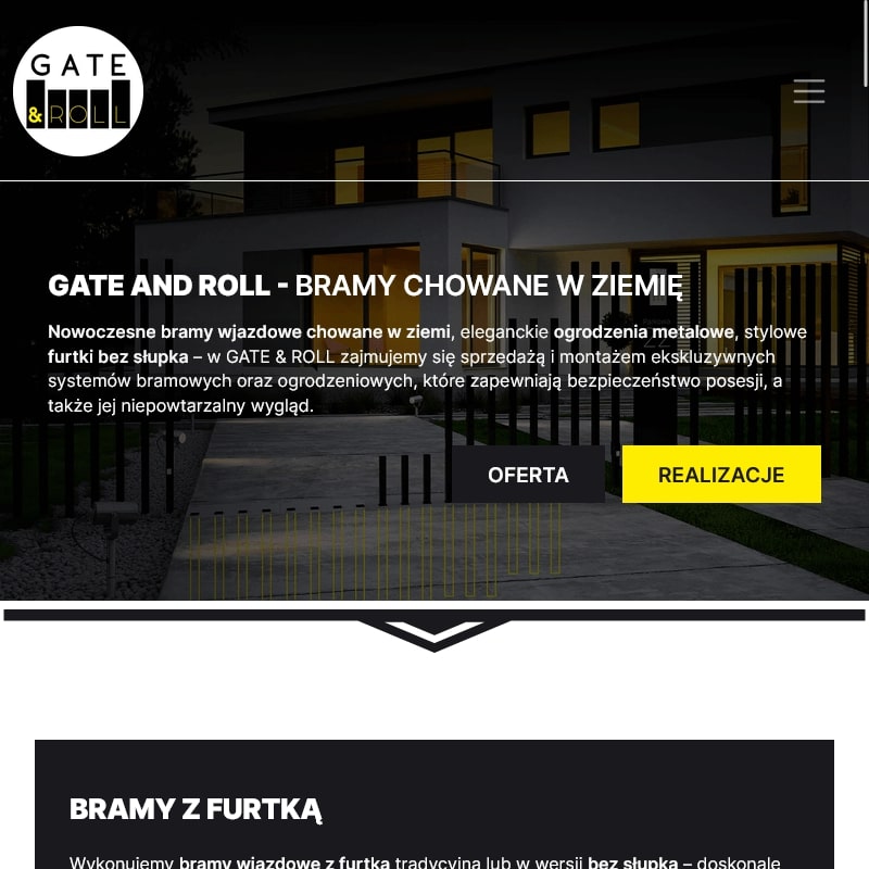 Bramy ogrodzeniowe na pochyłym terenie