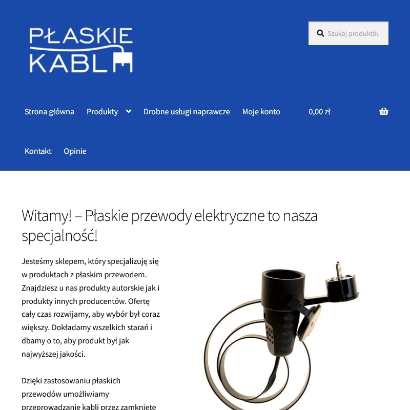 Przedłużacz okienny płaski kabel