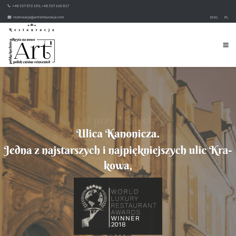 Restauracja z menu degustacyjnym - Kraków