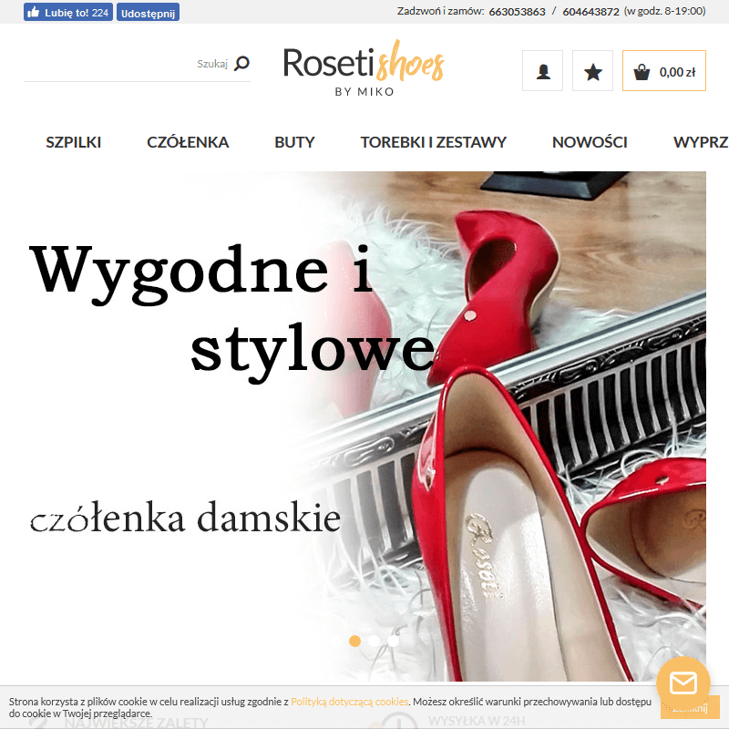 Czółenka na słupku wiązane