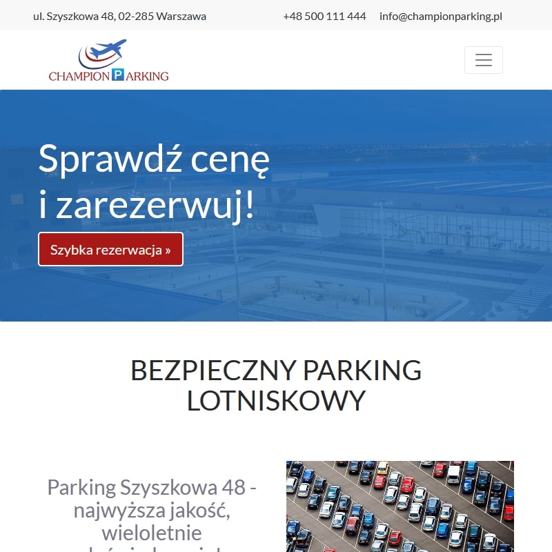 Parking na okęciu w Warszawie