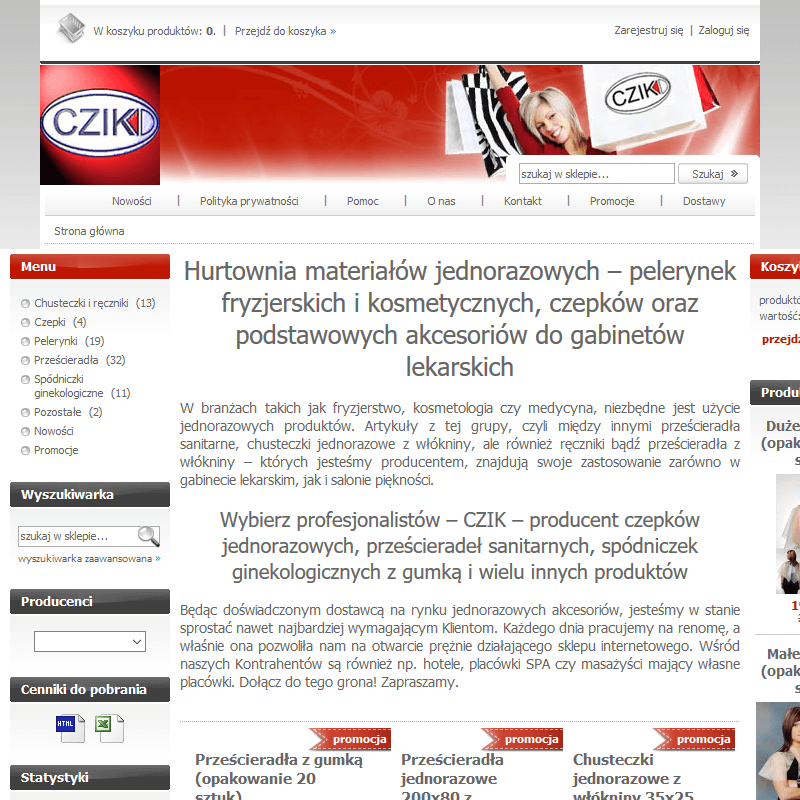 Płock - czepki medyczne jednorazowe