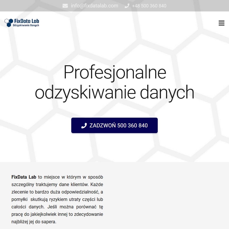 Warszawa - odzyskiwanie uszkodzonych plików
