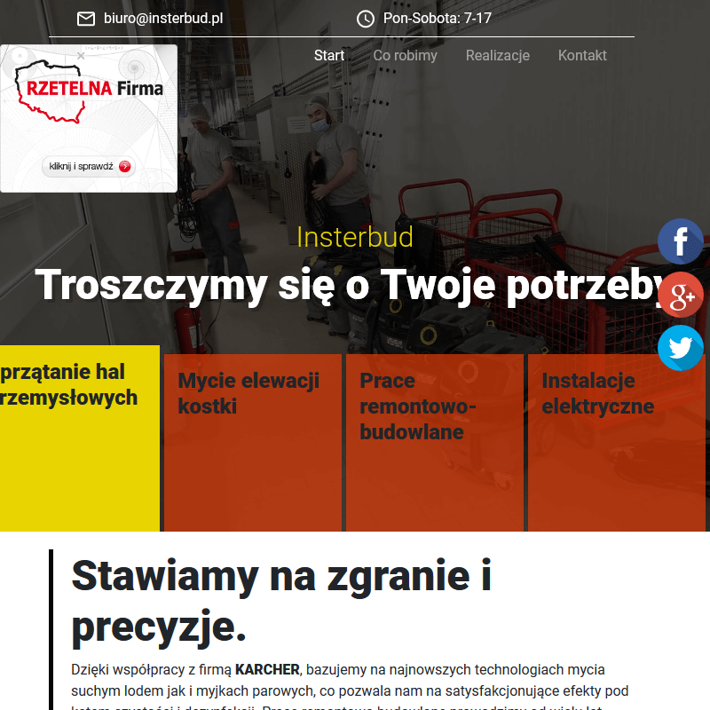 Sprzątanie hal produkcyjnych myjnią parową