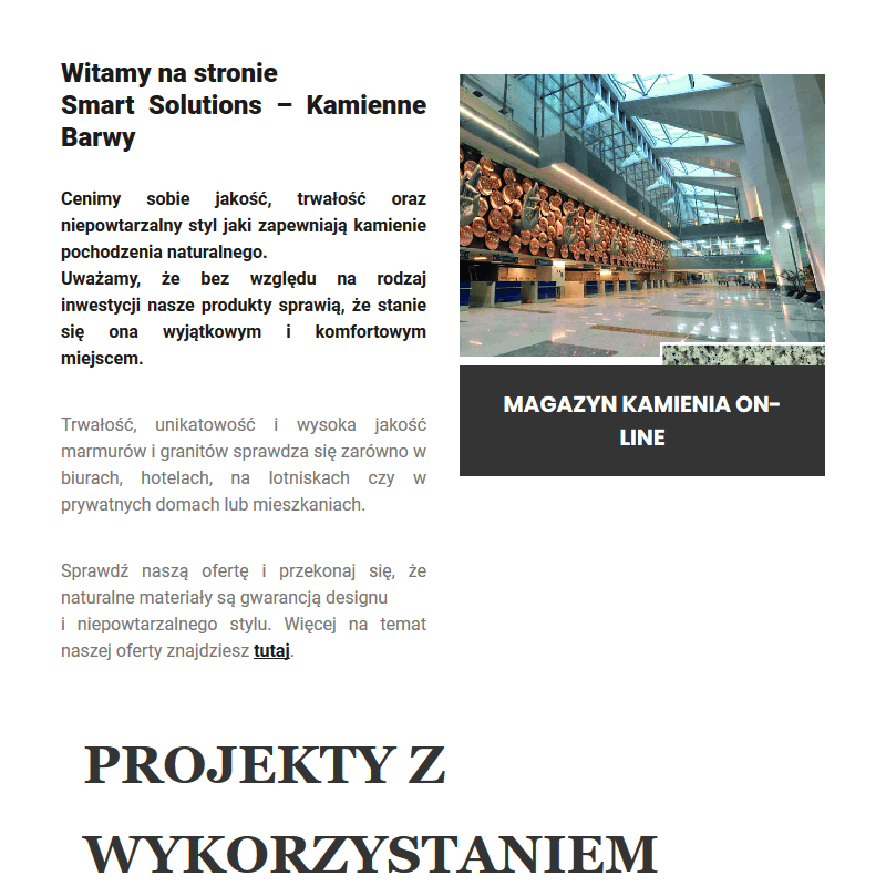 Trawertyn architektoniczny w Warszawie