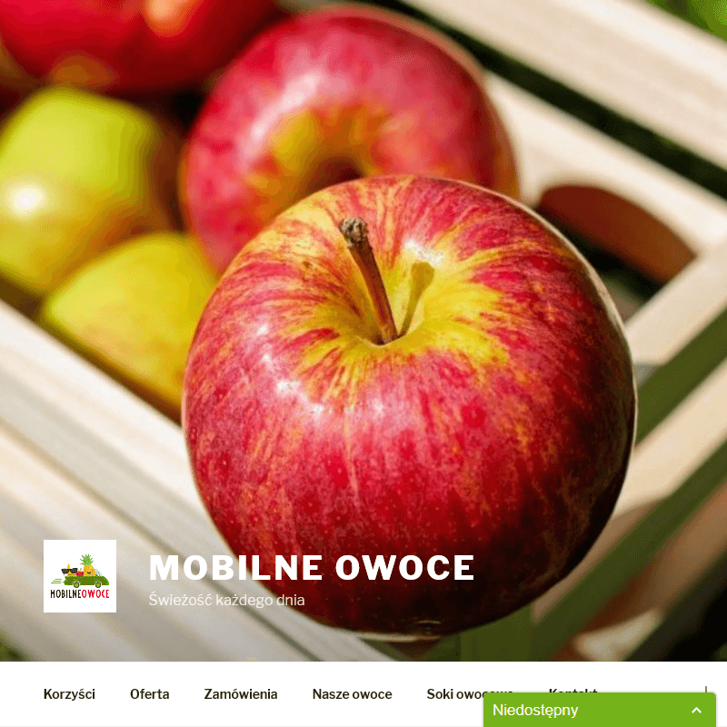 Kraków - duża skrzynka owoców