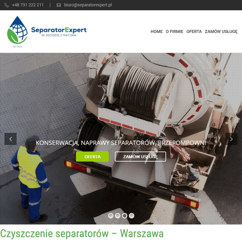 Czyszczenie separatorów konstancin - Wołomin